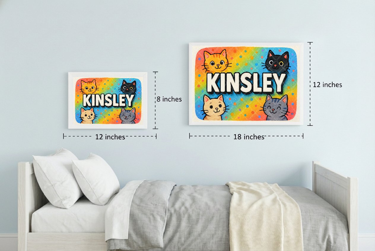 Personalized name art for Kinsley