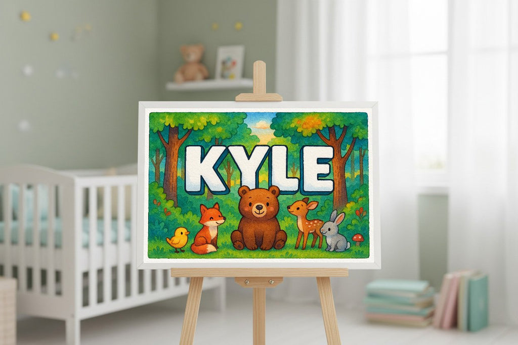 Personalized name art for Kyle