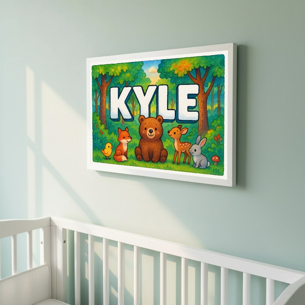 Personalized name art for Kyle