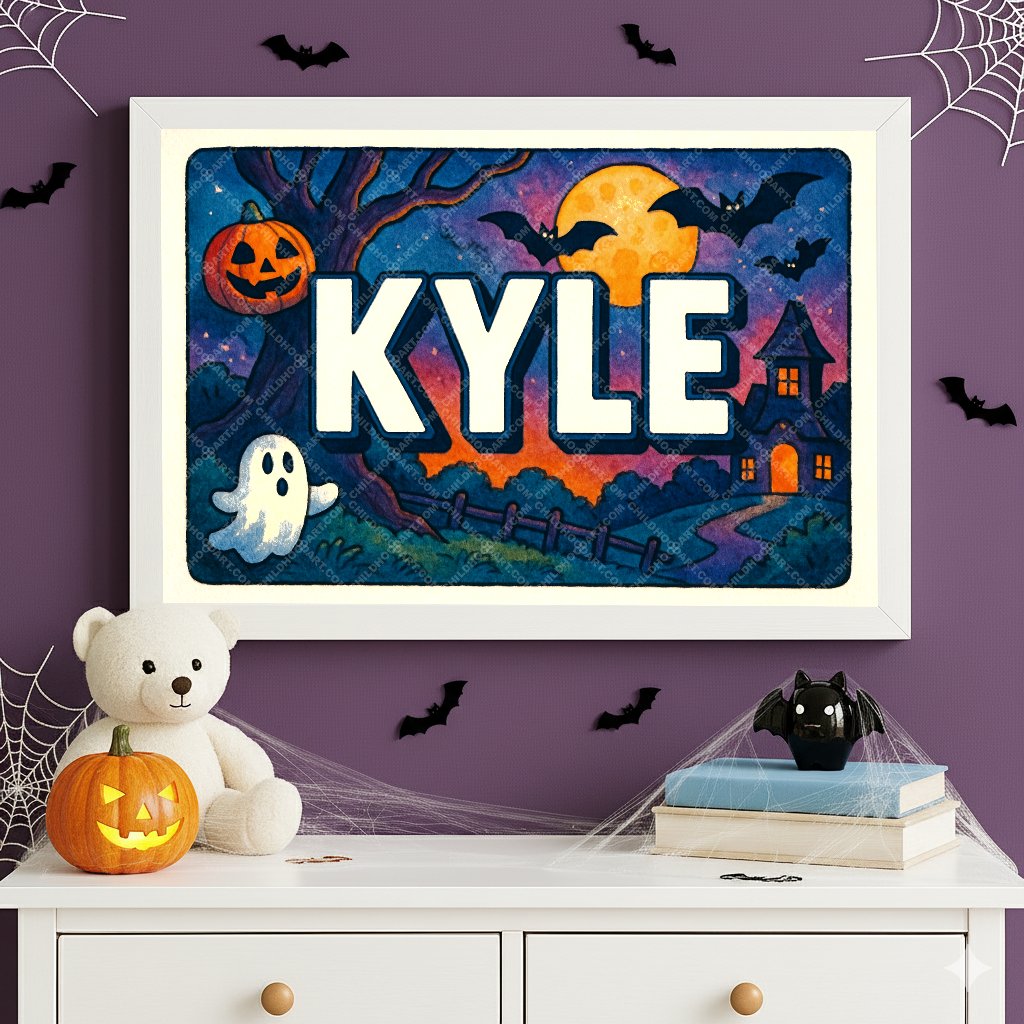Personalized name art for Kyle