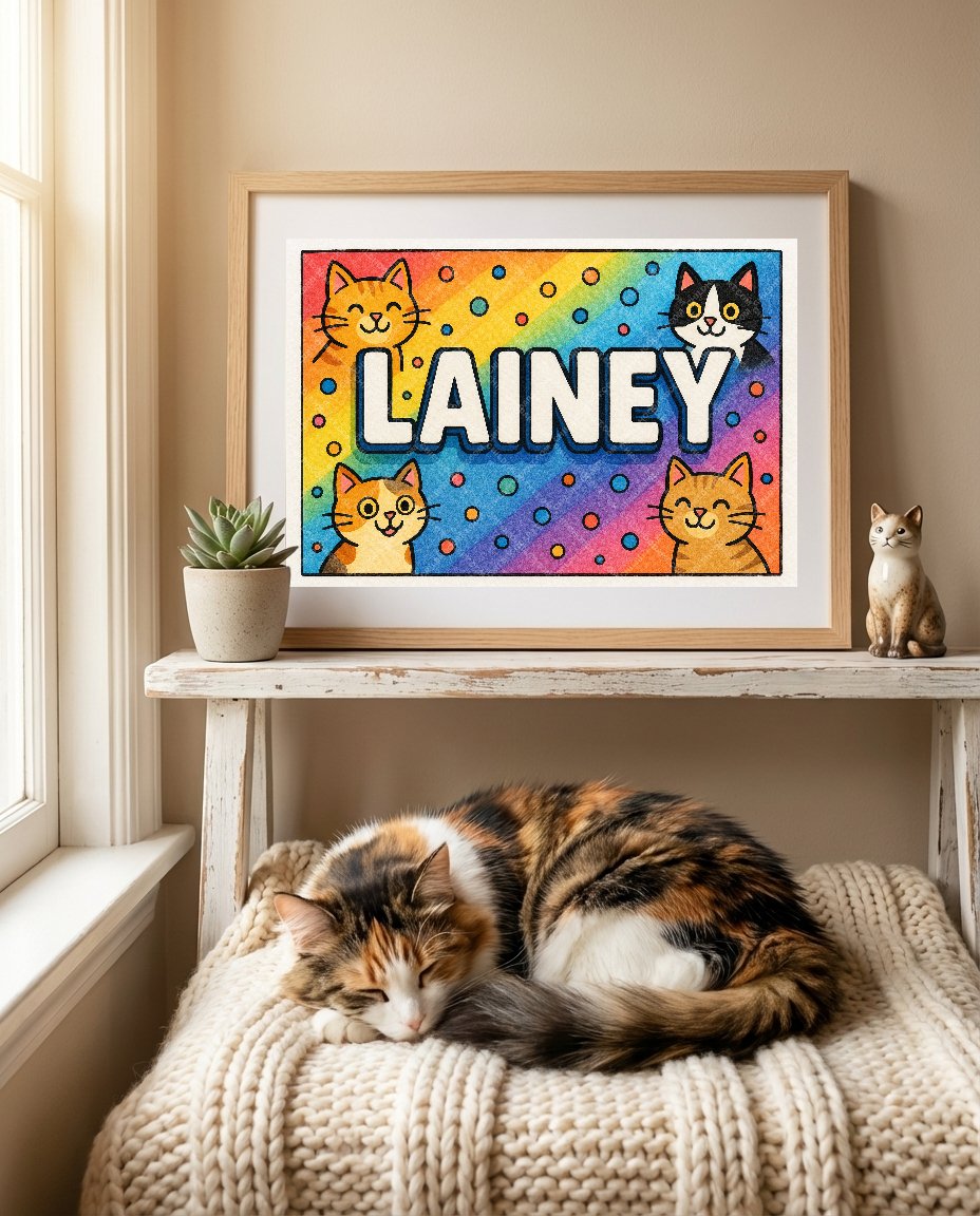 Personalized name art for Lainey