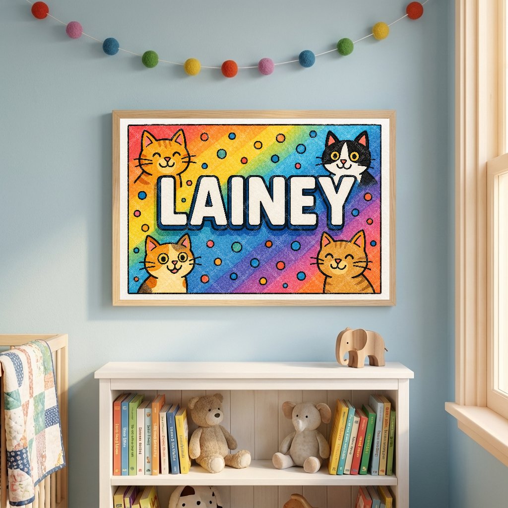 Personalized name art for Lainey