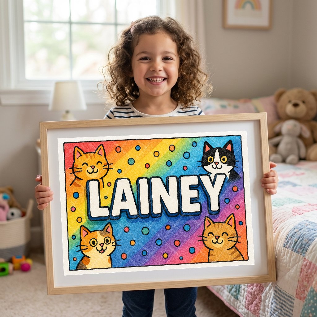 Personalized name art for Lainey