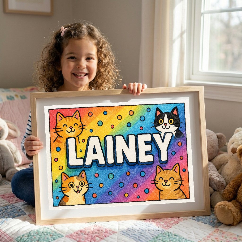 Personalized name art for Lainey
