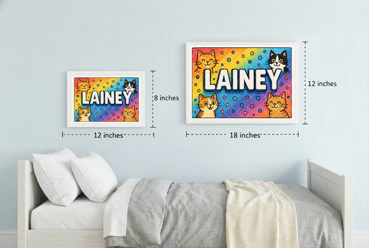 Personalized name art for Lainey