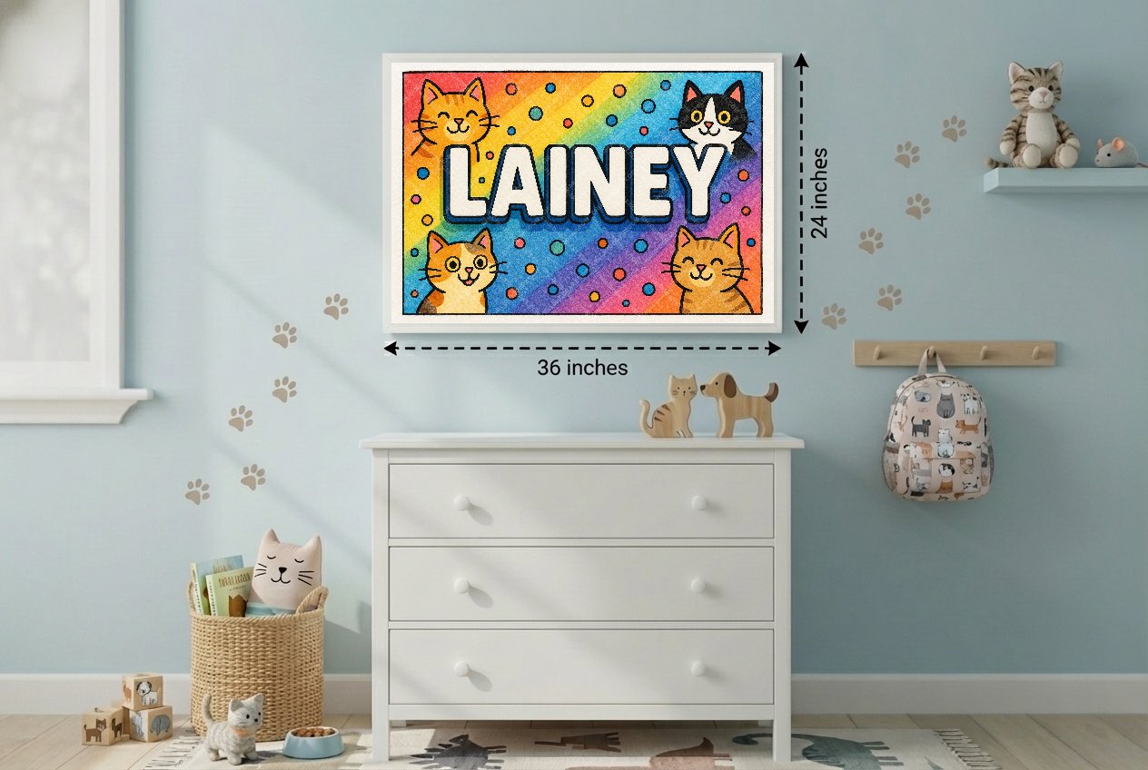 Personalized name art for Lainey