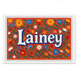 Calm personalized name art for Lainey