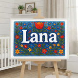 Calm personalized name art for Lana