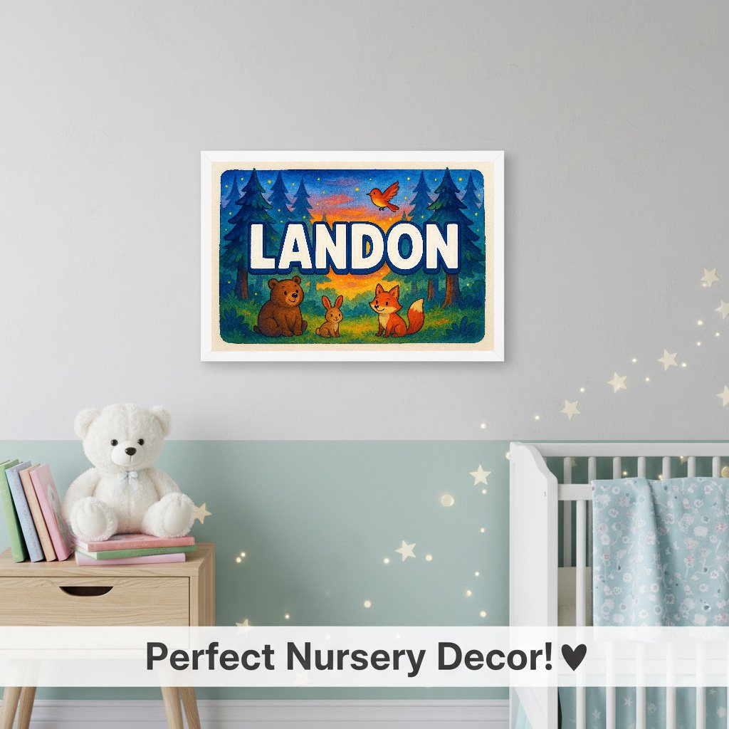 Personalized name art for Landon