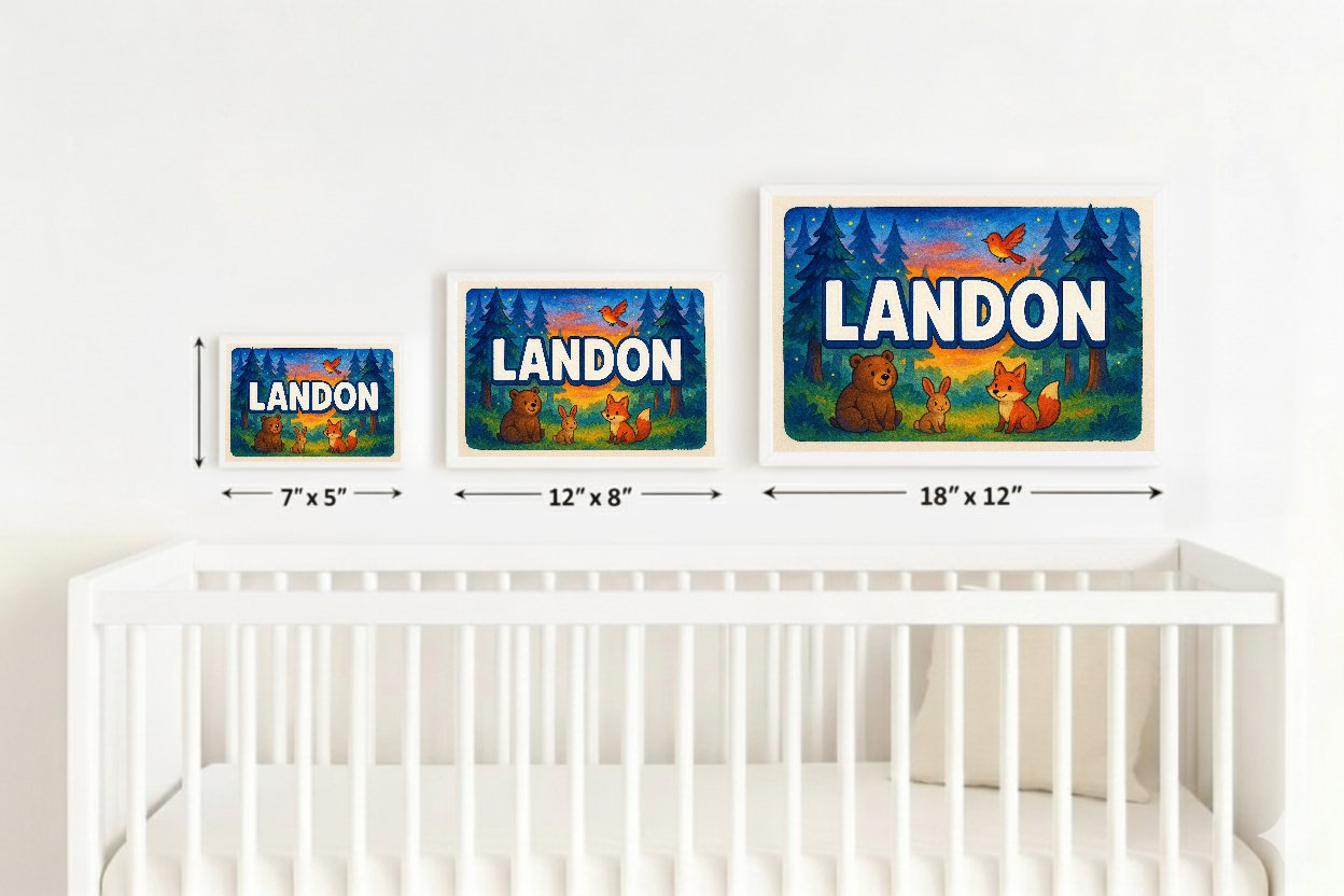 Personalized name art for Landon