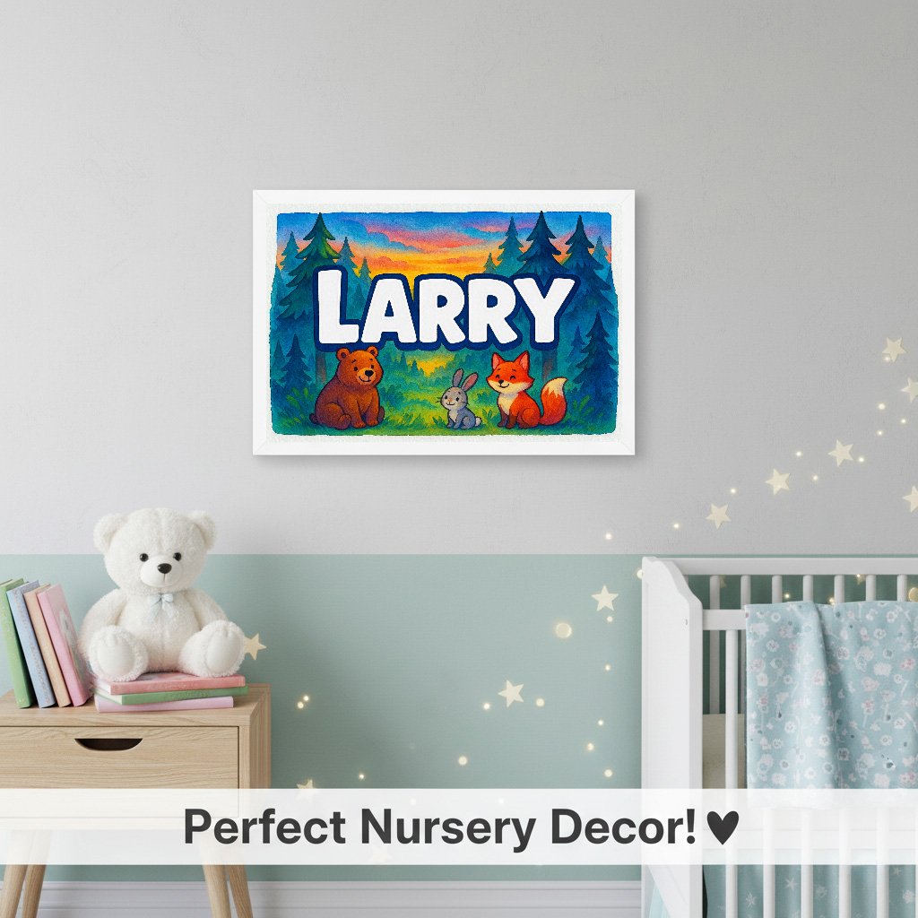 Personalized name art for Larry