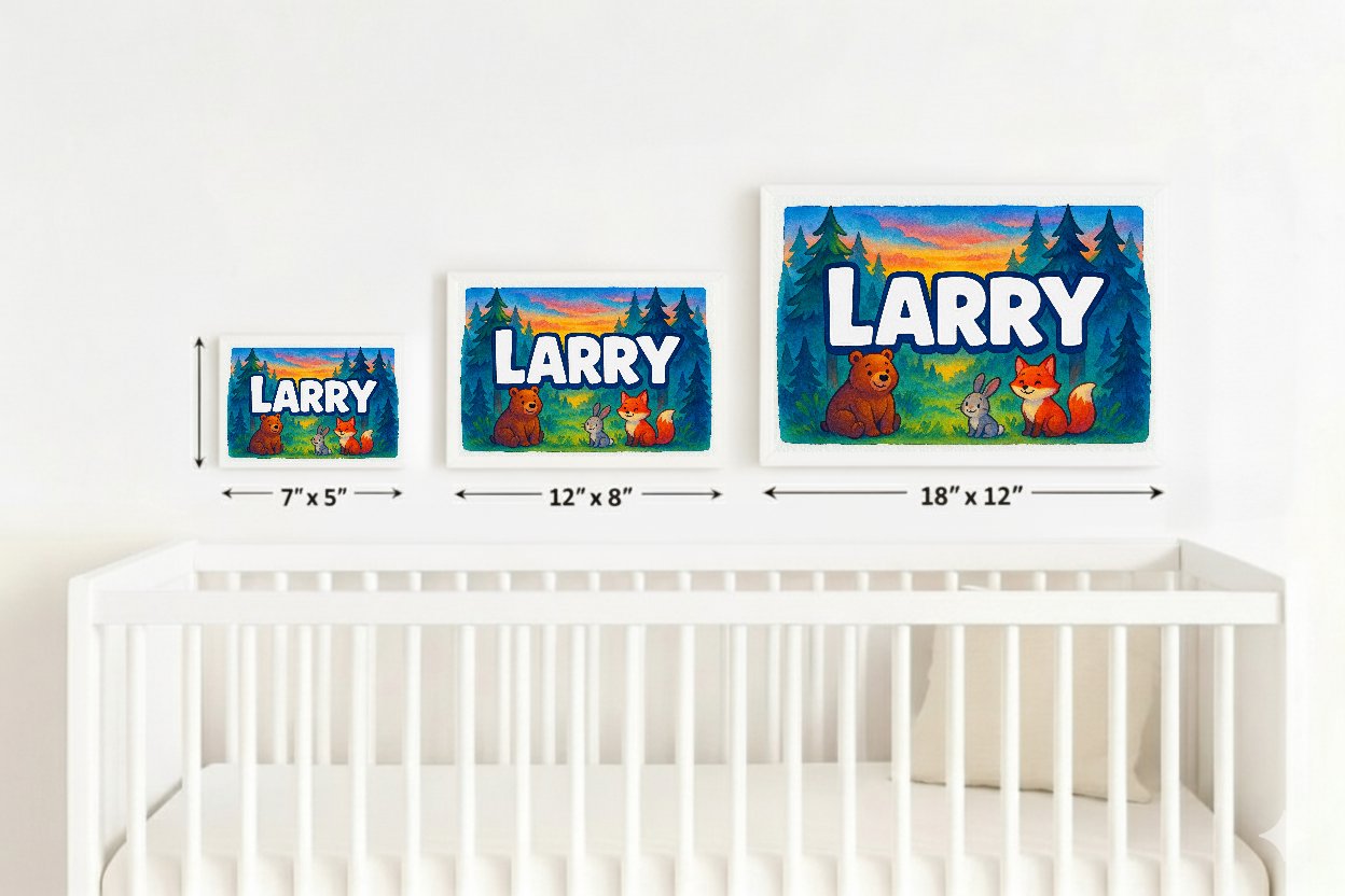 Personalized name art for Larry
