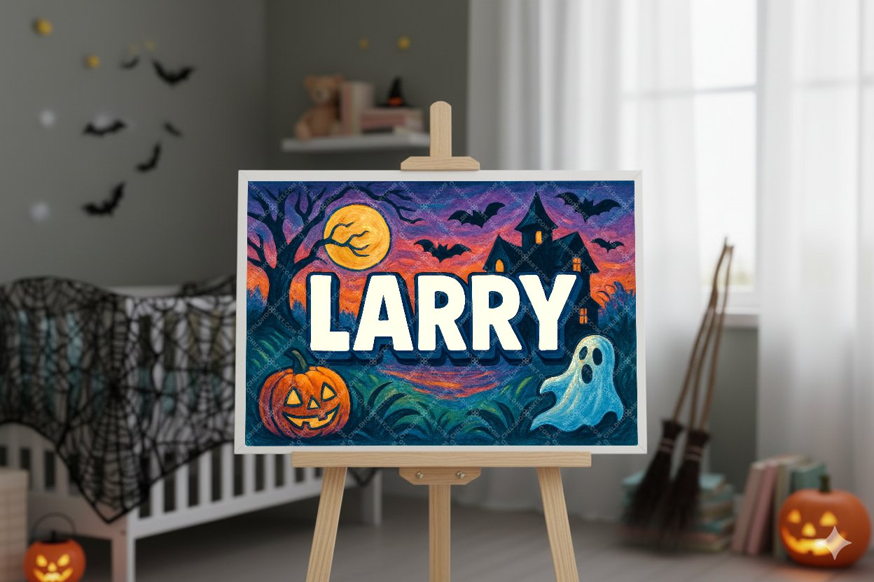 Personalized name art for Larry