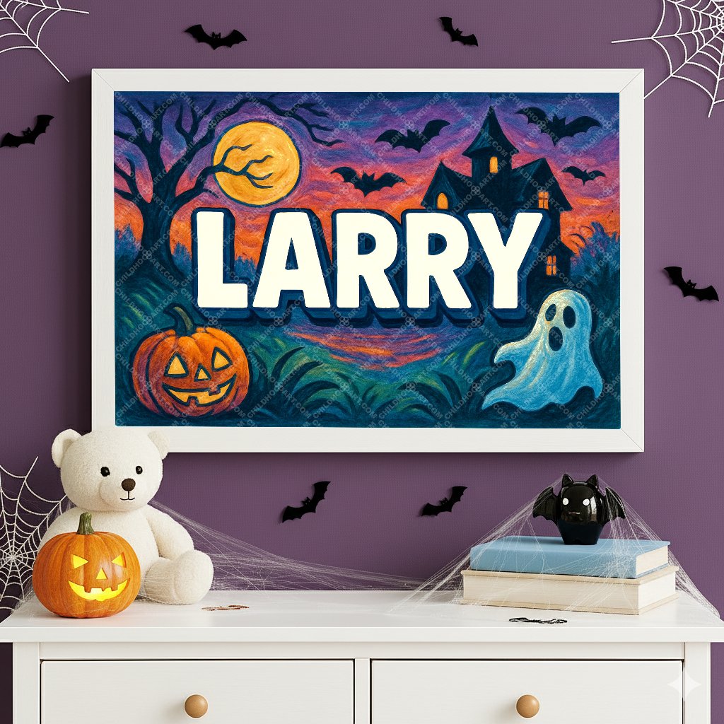 Personalized name art for Larry
