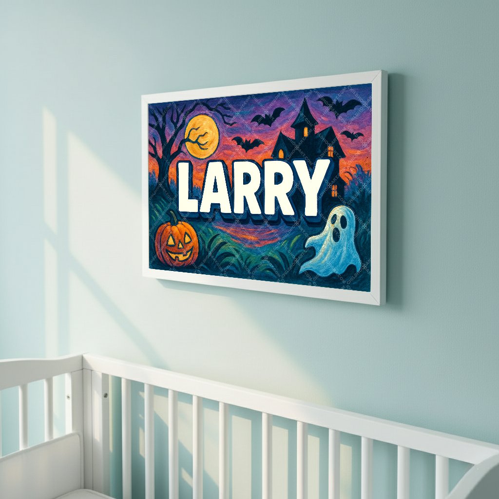 Personalized name art for Larry