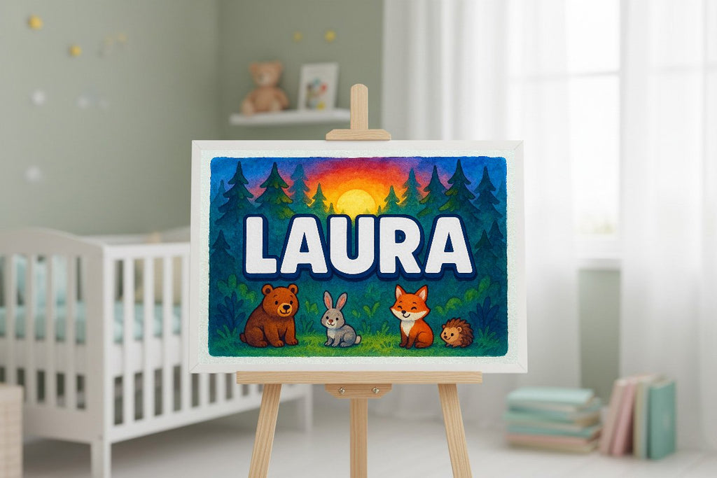 Personalized name art for Laura