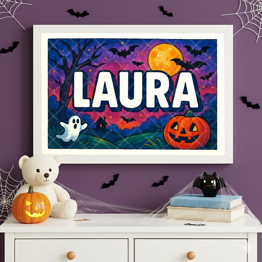 Personalized name art for Laura