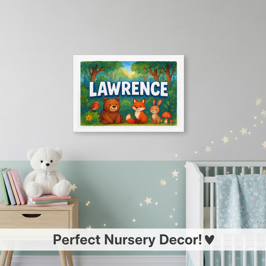 Personalized name art for Lawrence
