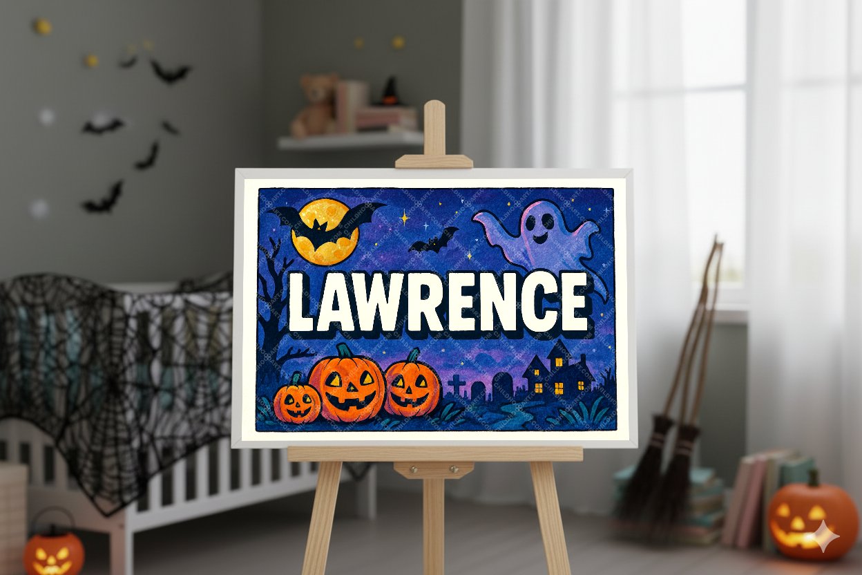 Personalized name art for Lawrence