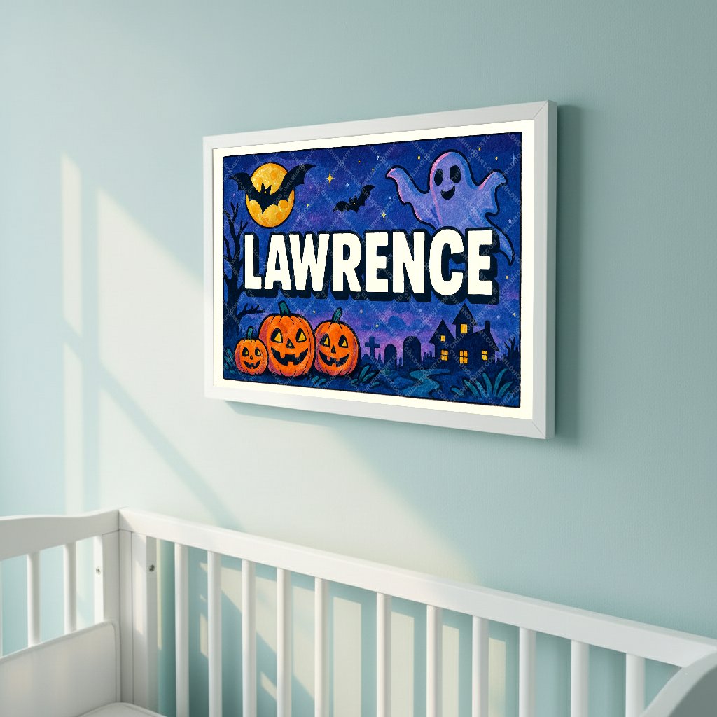Personalized name art for Lawrence