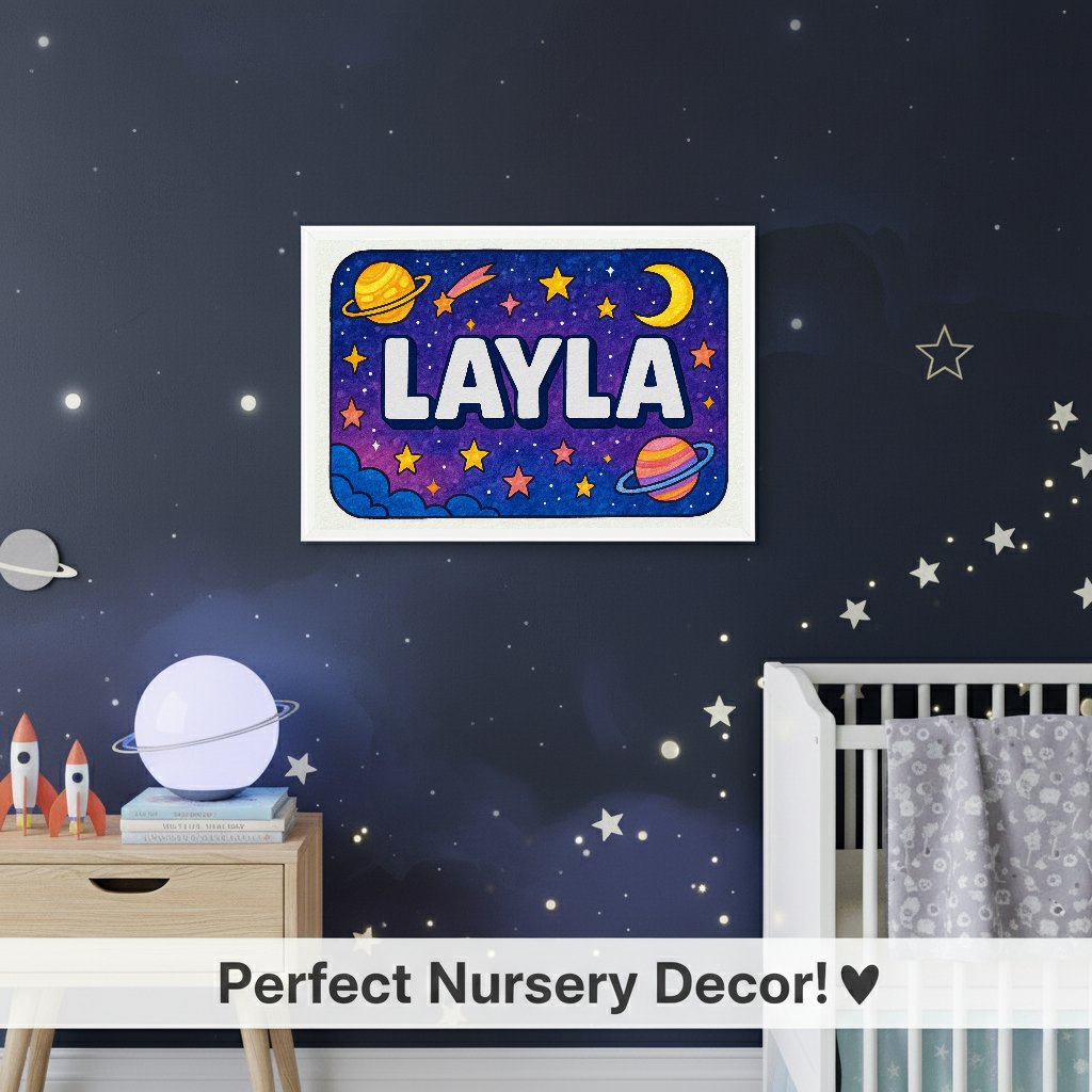 Personalized name art for Layla