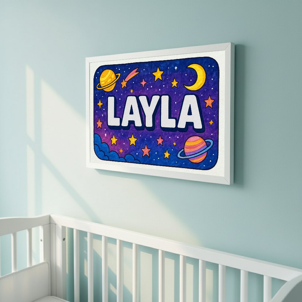 Personalized name art for Layla