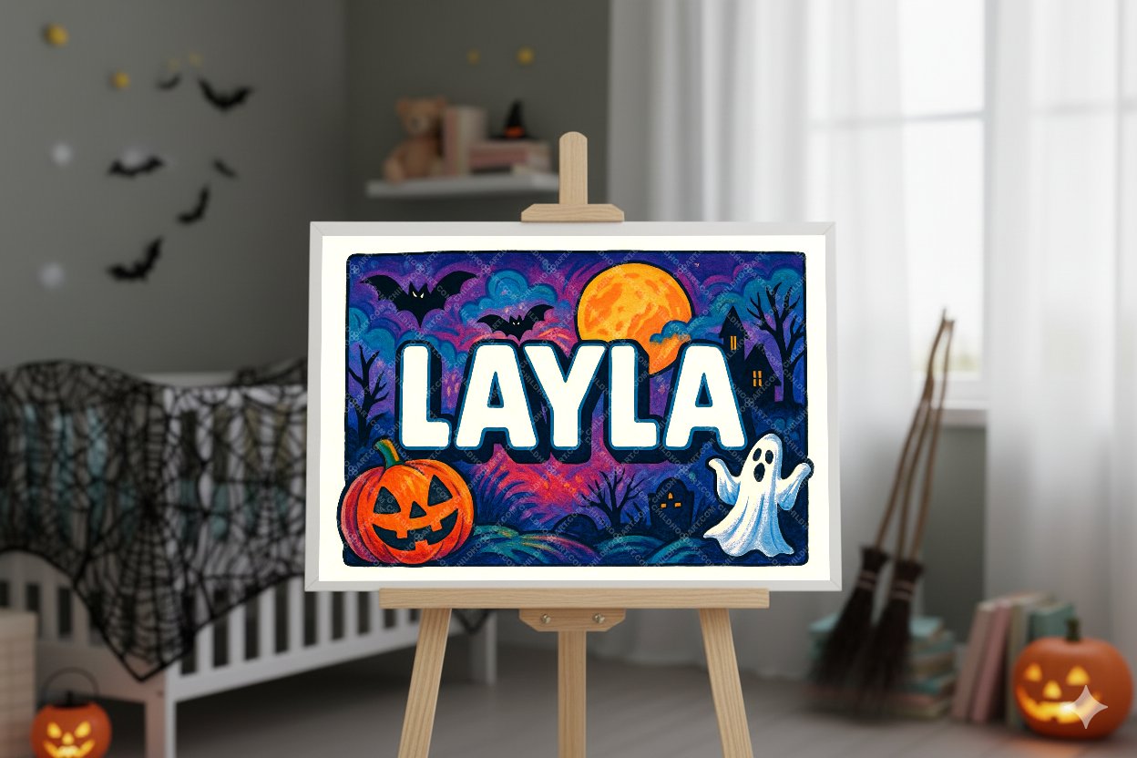 Personalized name art for Layla