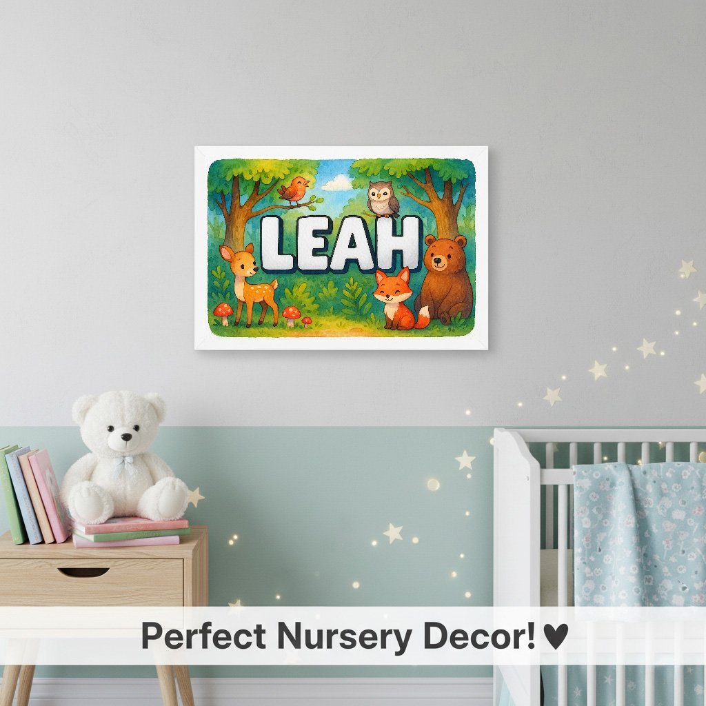 Personalized name art for Leah