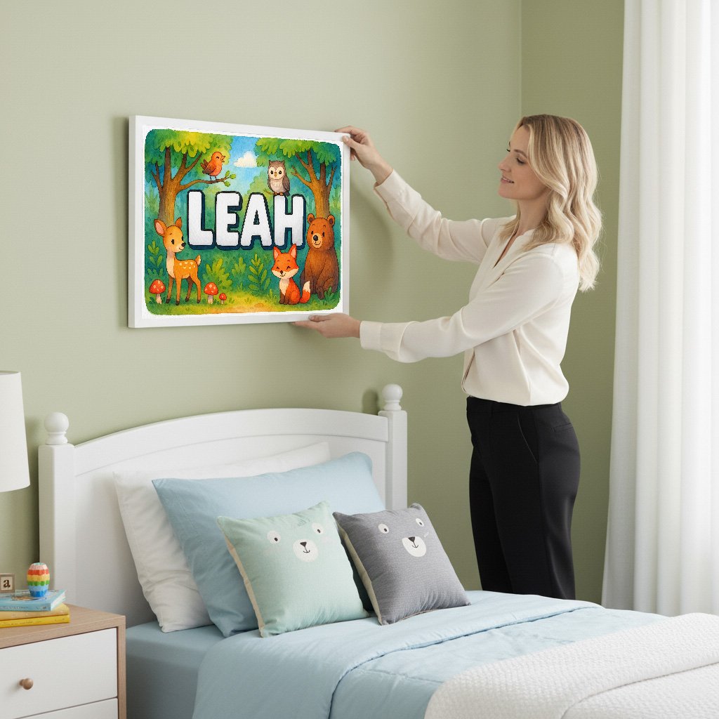 Personalized name art for Leah