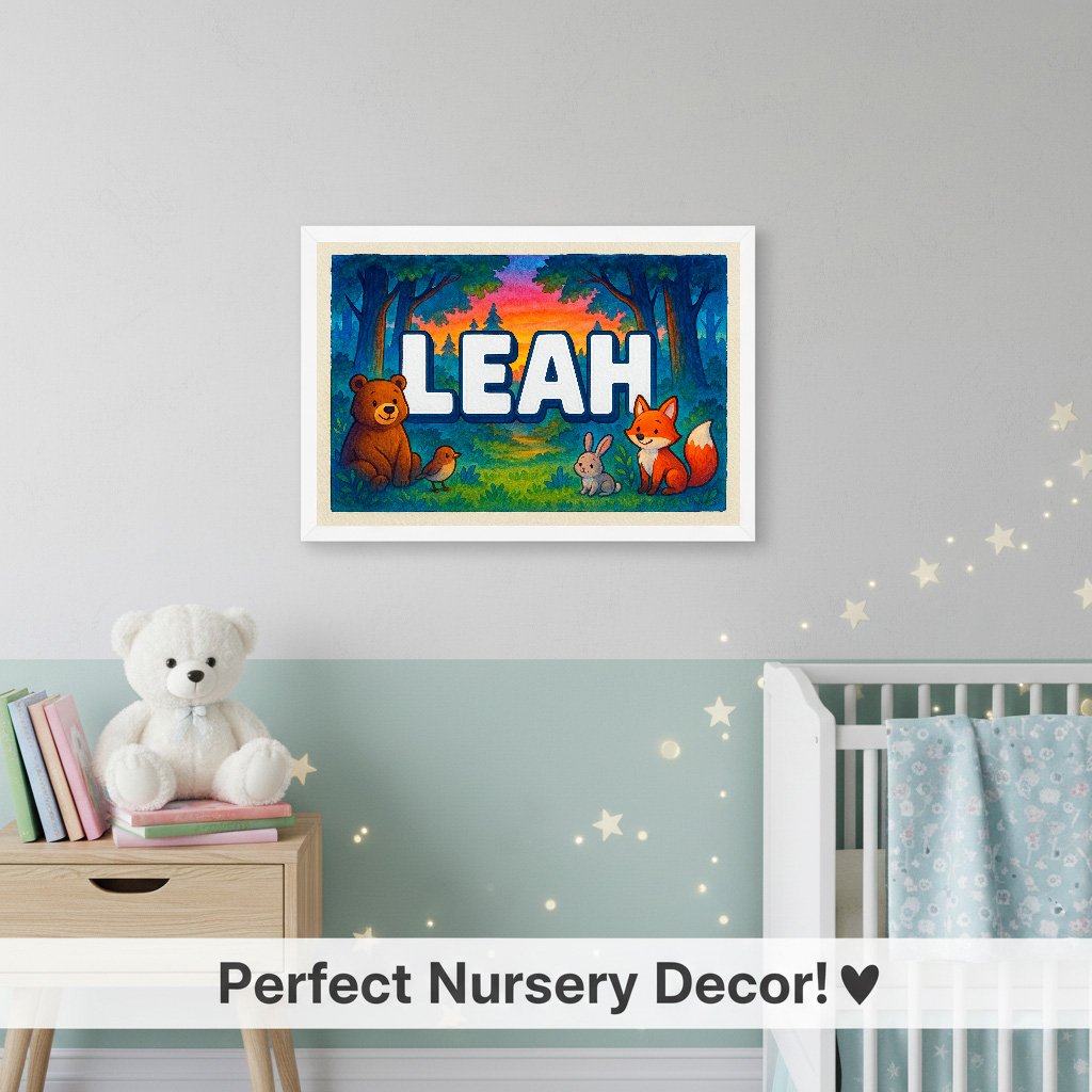 Personalized name art for Leah