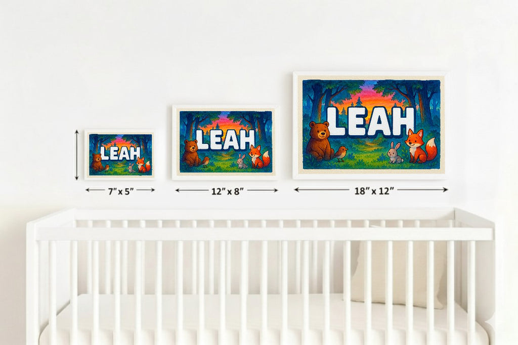 Personalized name art for Leah