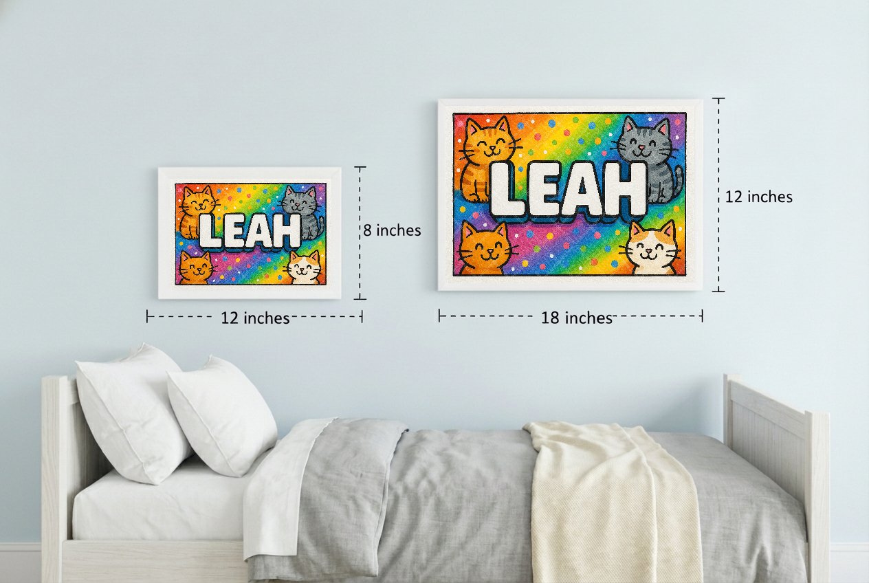 Personalized name art for Leah