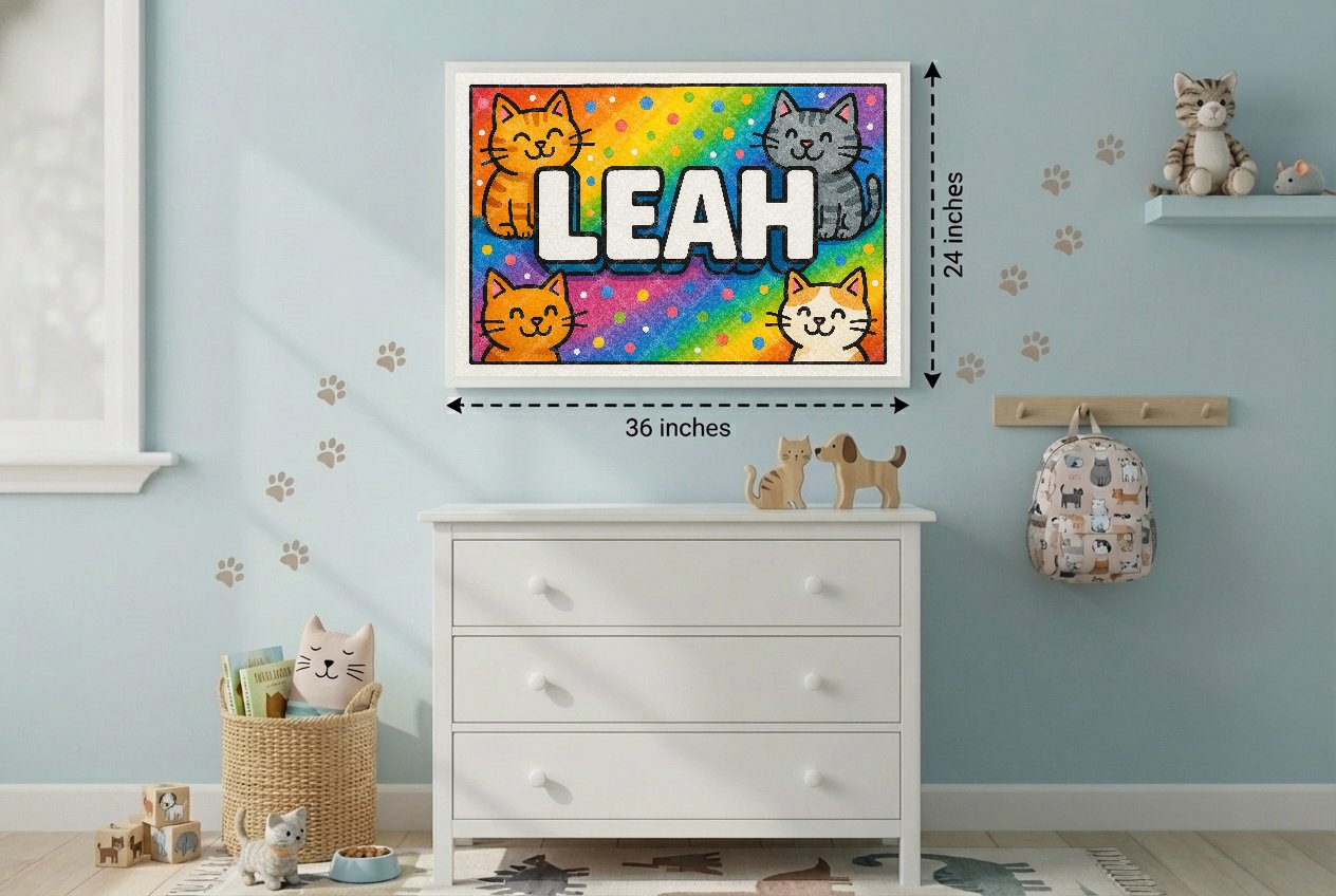 Personalized name art for Leah