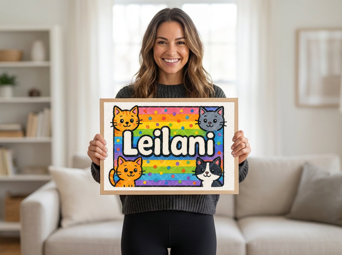 Personalized name art for Leilani
