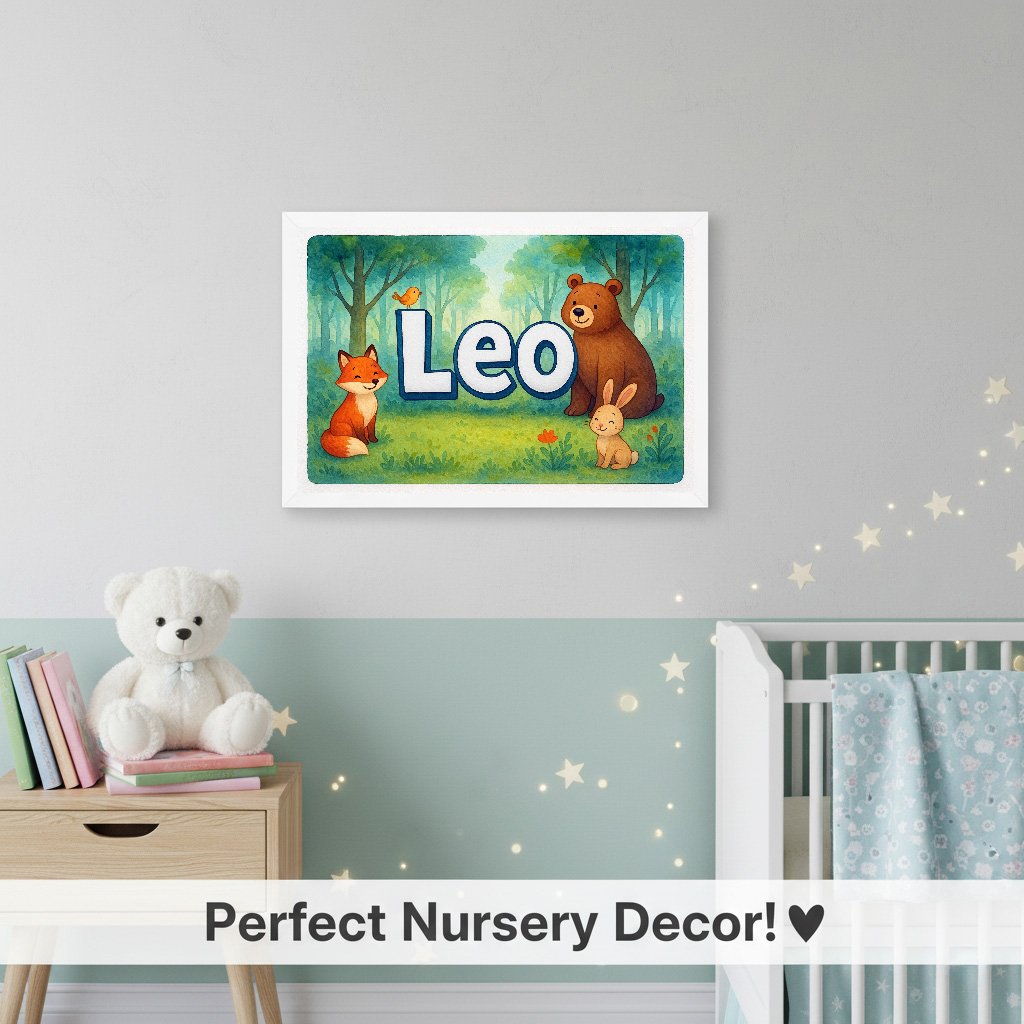 Personalized name art for Leo