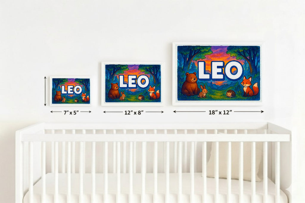 Personalized name art for Leo