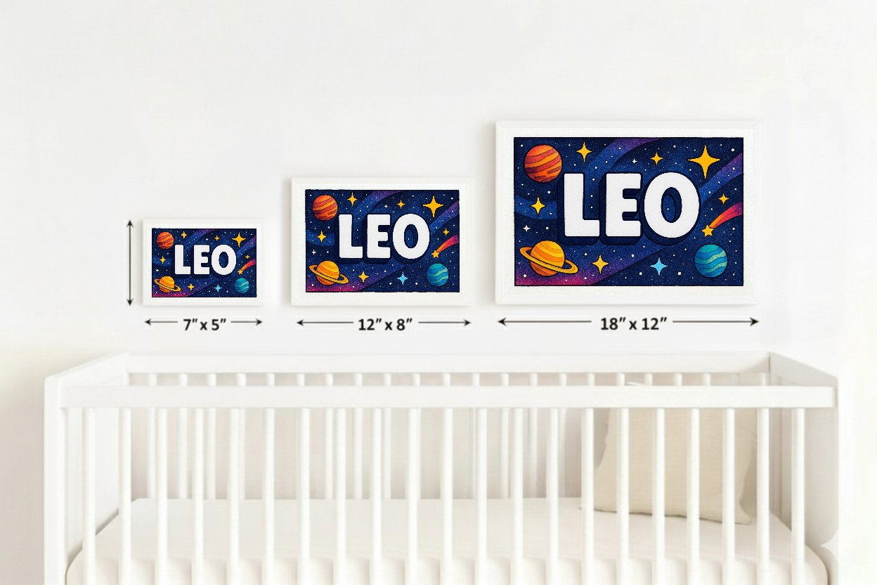 Personalized name art for Leo