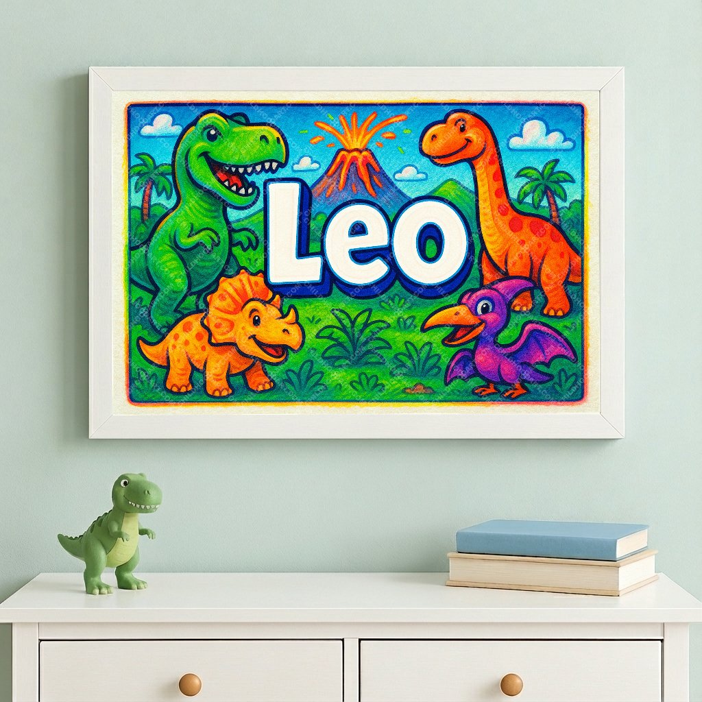 Personalized name art for Leo