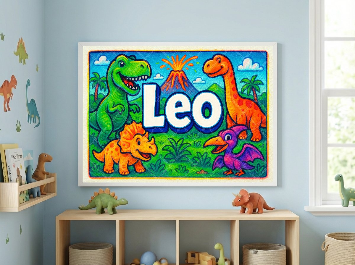 Personalized name art for Leo