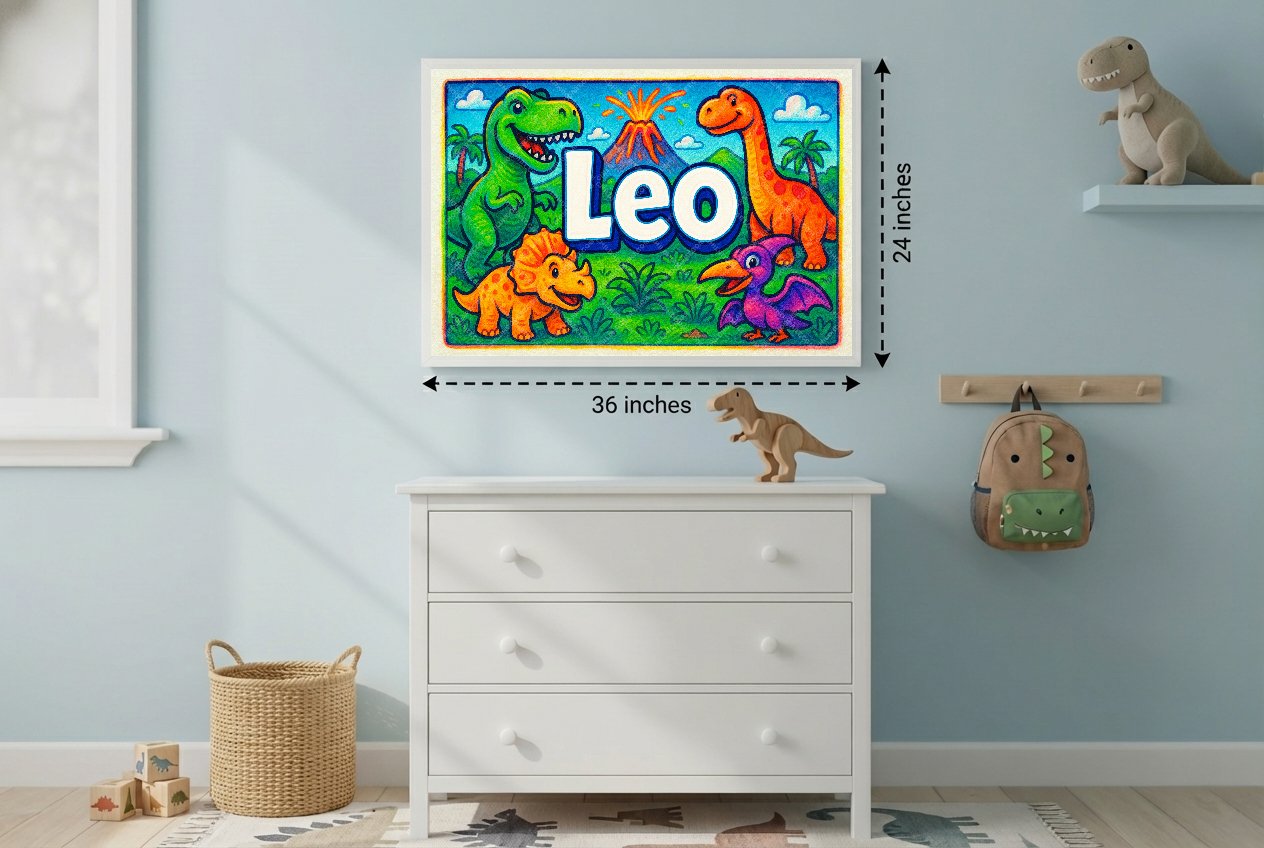 Personalized name art for Leo