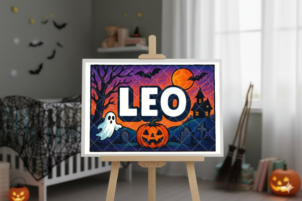 Personalized name art for Leo