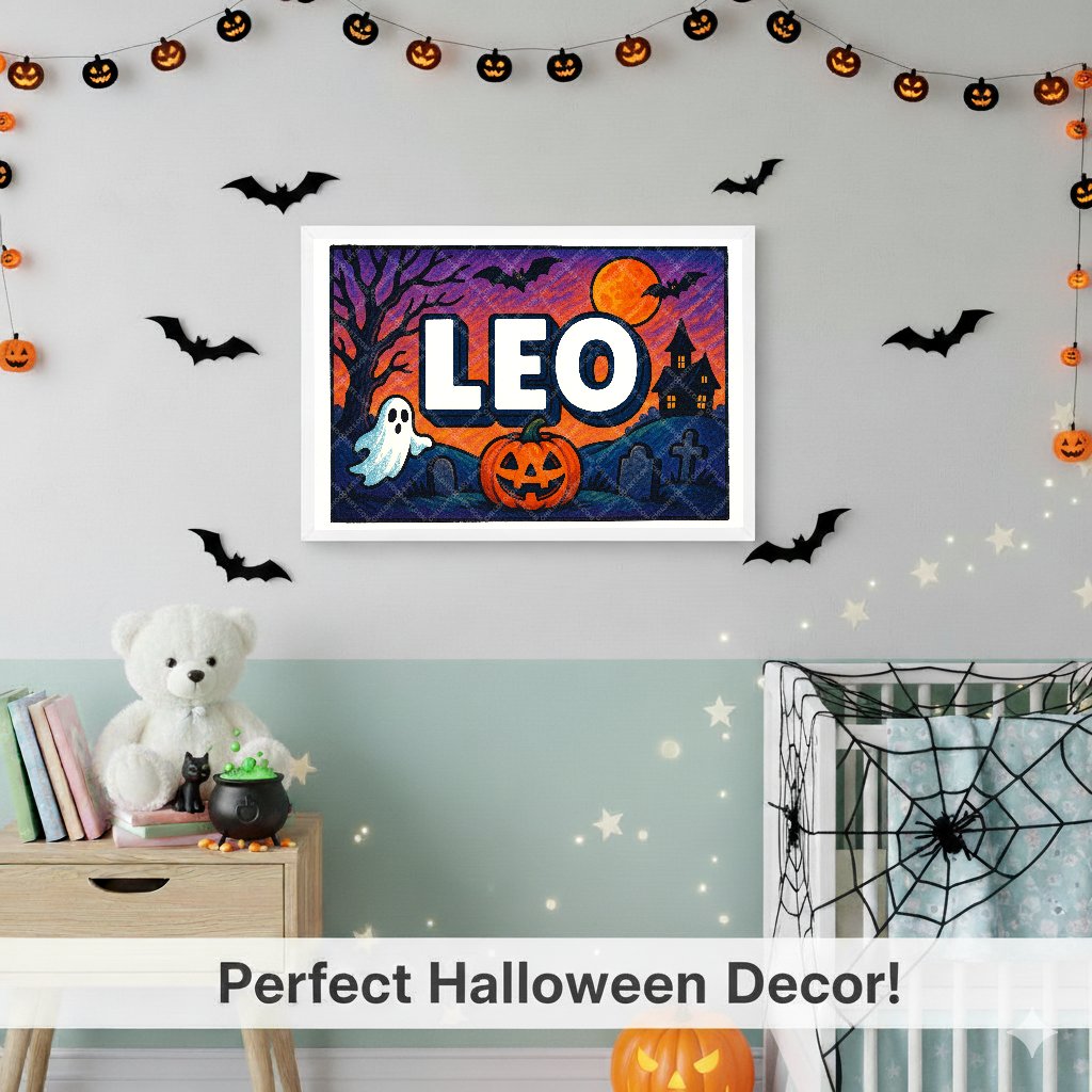 Personalized name art for Leo