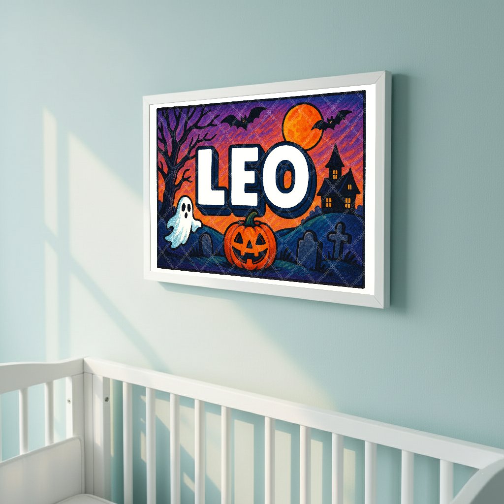 Personalized name art for Leo