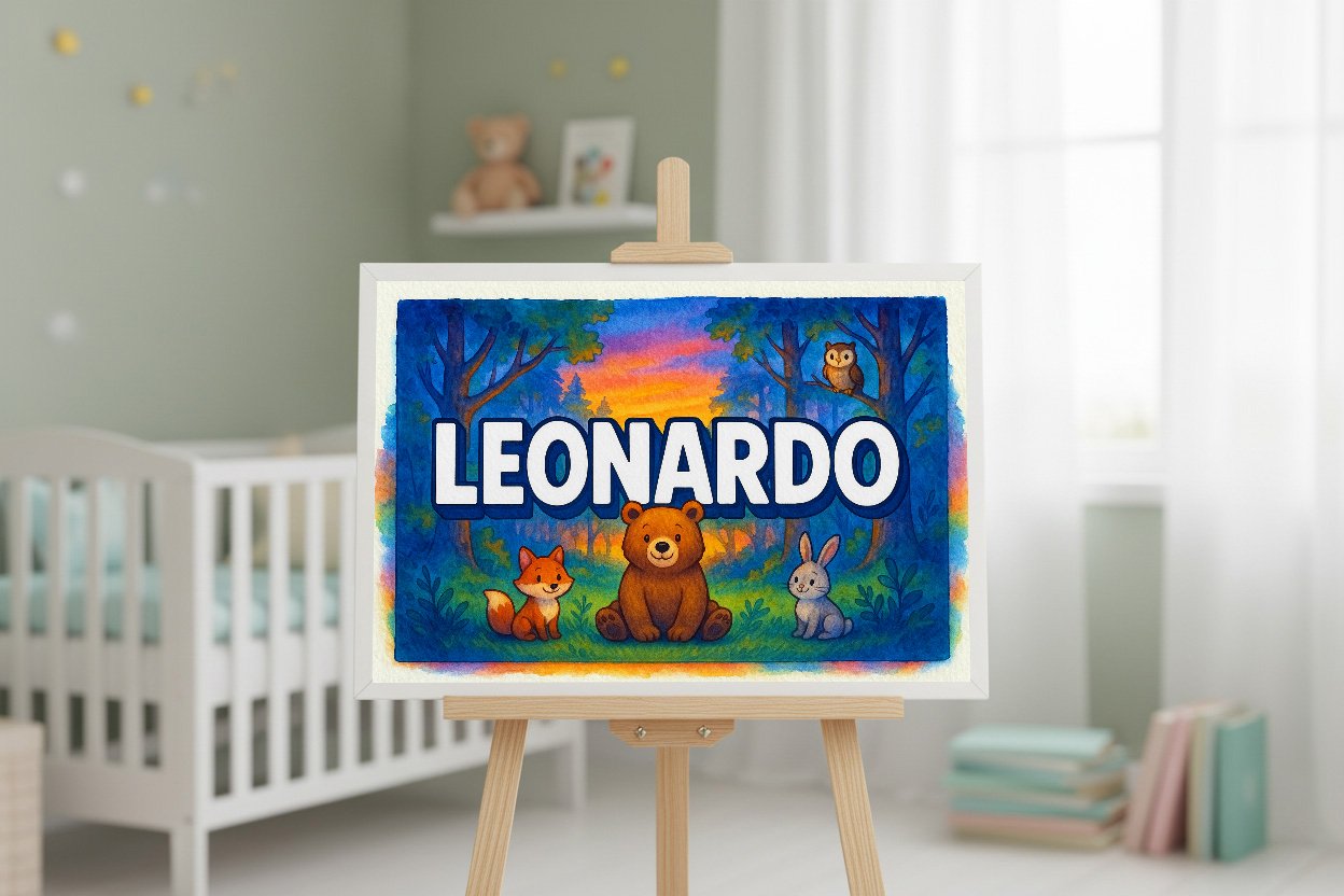 Personalized name art for Leonardo