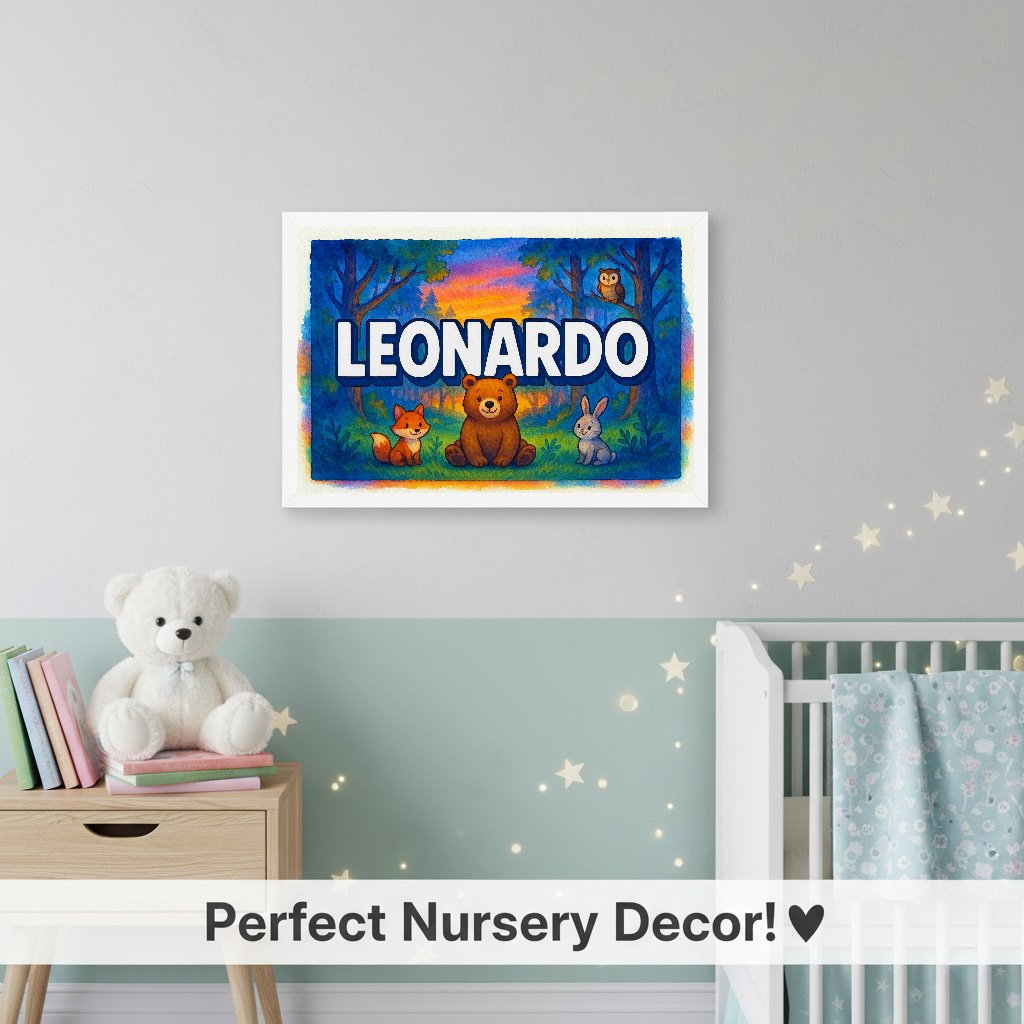 Personalized name art for Leonardo