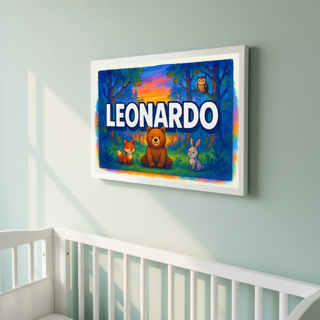 Personalized name art for Leonardo