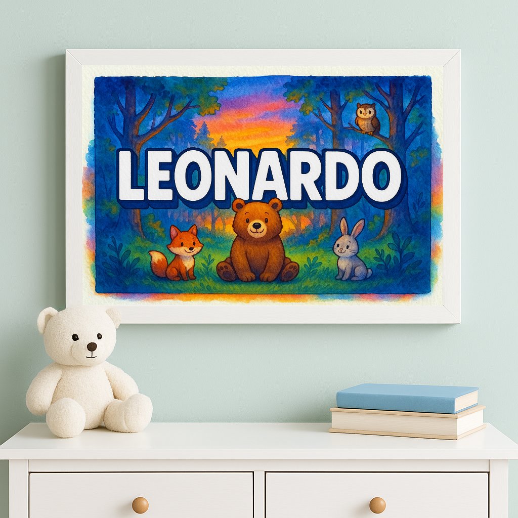 Personalized name art for Leonardo