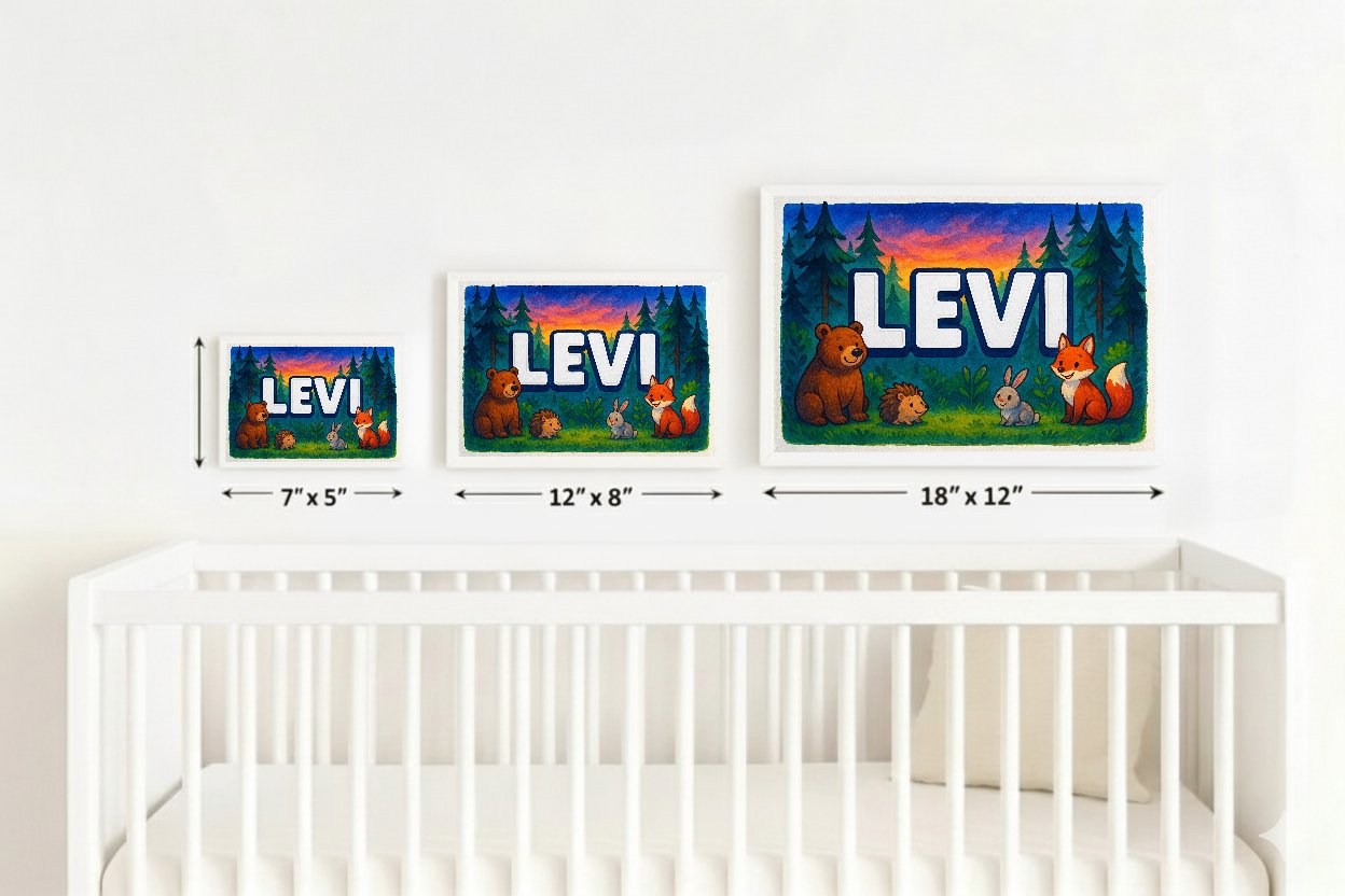 Personalized name art for Levi