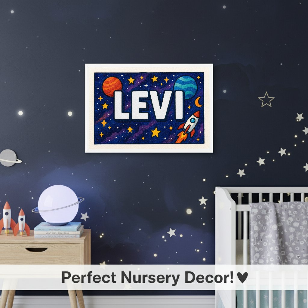Personalized name art for Levi