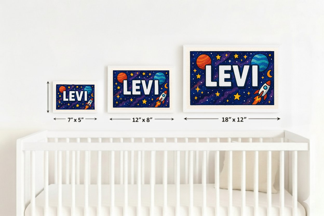 Personalized name art for Levi
